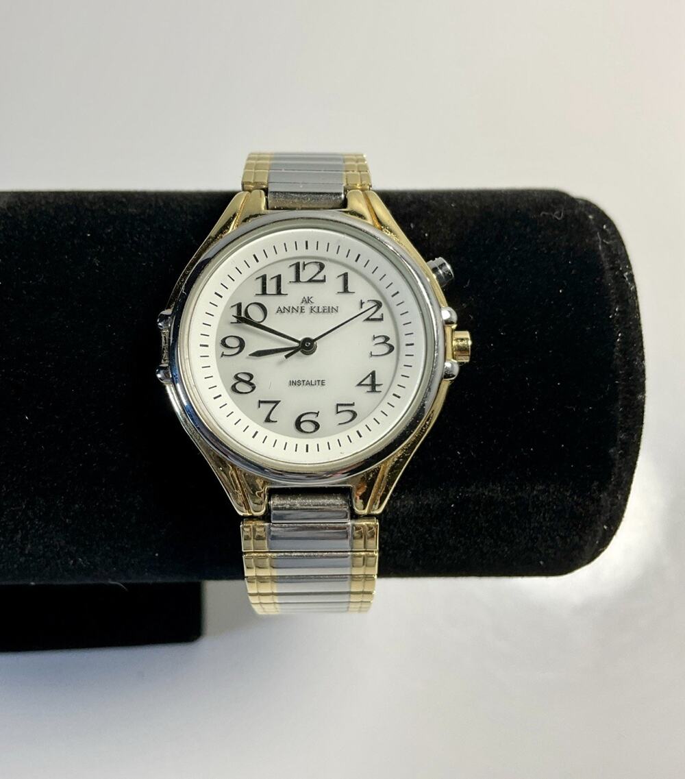 Vintage Anne Klein Instalite Ladies Two Tone Watch -WORKING CONDITION